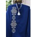 Embroidered shirt "Royal Assymetry Navy"